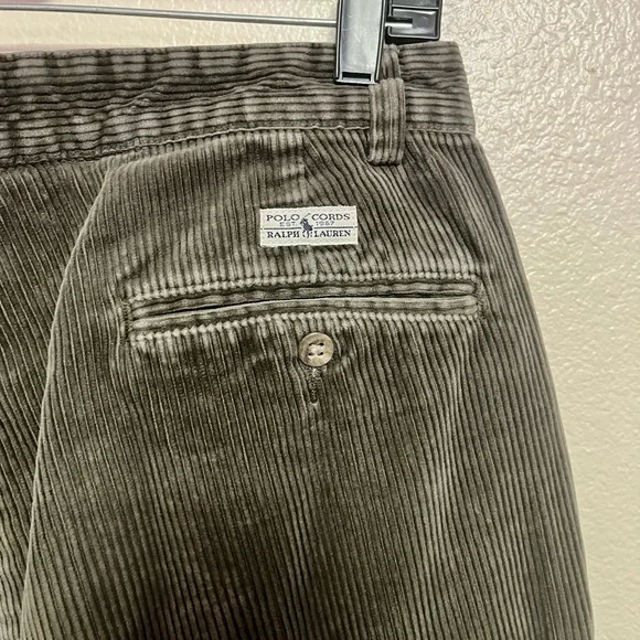Ralph Lauren Olive Corduroy Trousers - Picture 3 of 4
